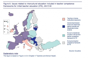 Grafico 4 - Teacher competence framework (Eurydice)